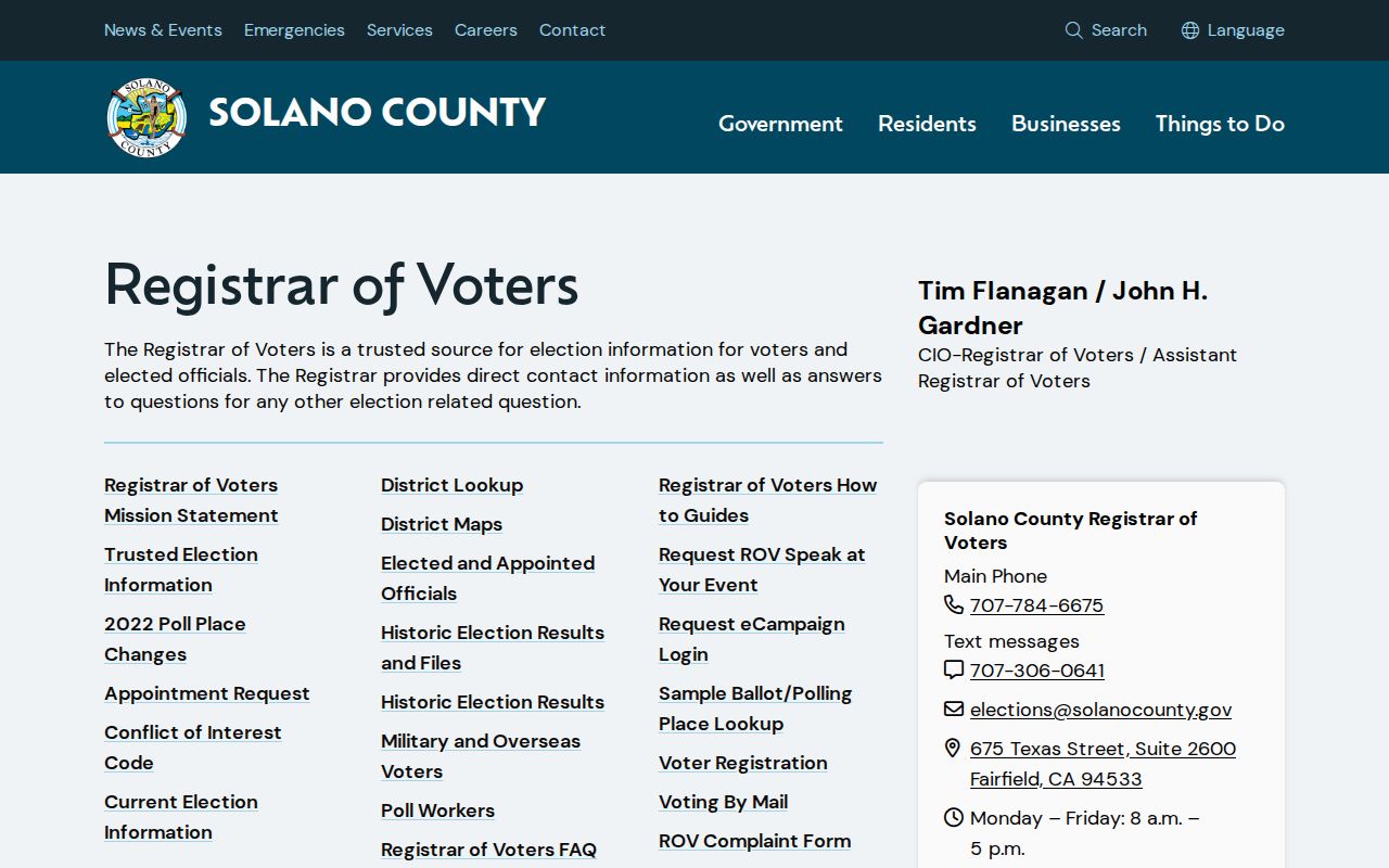 Vallejo neighbors view of the Solano Registrar of Voters office